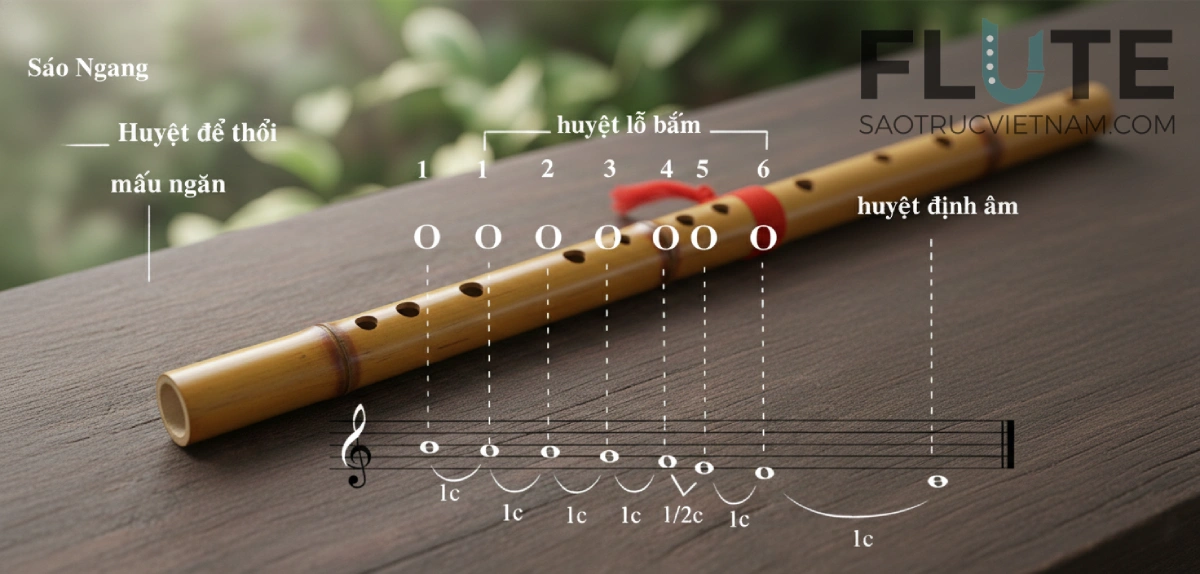 Cấu tạo sáo trúc